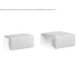 Rectangular fabric pouffe Stei
