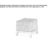 Fabric pouffe Cimitile