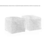 Square fabric pouffe with removable lining Doboseni