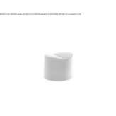 Upholstered round fabric pouffe Bassilly