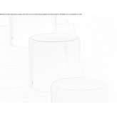 Upholstered felt pouffe Corbola