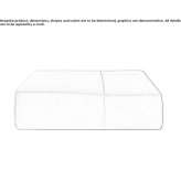 Pouffe upholstered with fabric Mecca