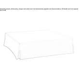 Square fabric pouffe Hvidovre