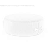 Round fabric pouffe with removable lining Lozanne