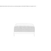 Upholstered rectangular fabric pouffe Pitaru