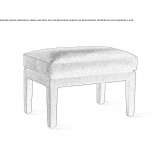 Pouffe upholstered with fabric Otteveny