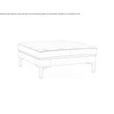 Upholstered pouffe Rascon