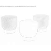 Round fabric pouffe Kindberg