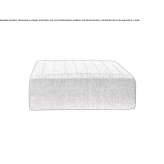 Square fabric pouffe Saks