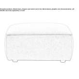 Upholstered square pouffe Girua