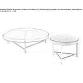 Round fabric pouffe Prymorsk