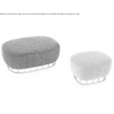 Fabric pouffe Albardon