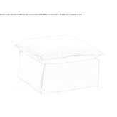 Square fabric pouffe Penrith