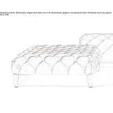 Quilted leather pouffe Vergeze