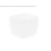 Upholstered square pouffe made of fabric Prato