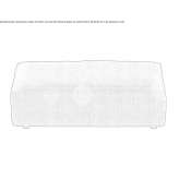 Rectangular fabric pouffe Spalt