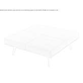 Square fabric pouffe Catano