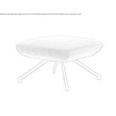 Pouffe upholstered with fabric Karaman