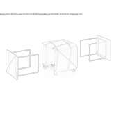 Leather chair/pouf Somerton