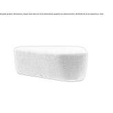 Triangular pouffe upholstered with fabric Akcasir