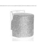 Round fabric pouffe Mrzezino