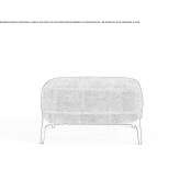 Upholstered pouffe Pixley