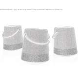 Round fabric pouffe Habas