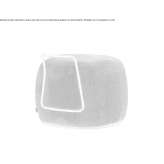 Rectangular fabric pouffe Dalry