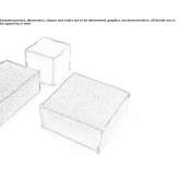 Upholstered square pouffe Tegoleto