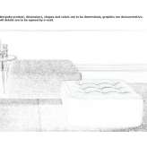 Tapicerowana kwadratowa pufa z tkaniny Montreux