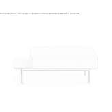 Upholstered pouf with integrated magazine rack Joliet