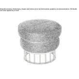 Round fabric pouffe Deest