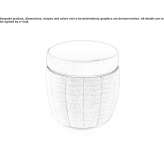 Round fabric pouffe Barturyn
