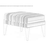 Fabric pouffe Angues