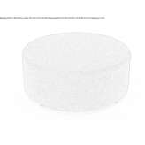Upholstered round fabric pouffe Huamali