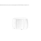 Round upholstered leather pouffe Castion