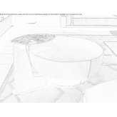 Round pouffe Vari