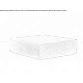 Modular square fabric pouffe Banff
