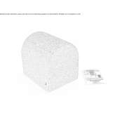 Fabric pouffe Saliceto