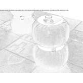 Upholstered storage pouffe Tooradin