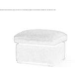 Fabric pouffe/footstool Hayingen