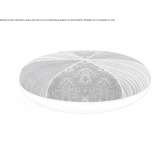 Upholstered round fabric pouffe Amriswil