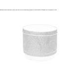 Upholstered round nabuk pouffe Coswig