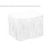 Square nabuk pouffe Chippis