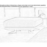 Kwadratowa pufa tapicerowana tkaniną Bosia