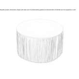 Round nabuk pouffe Chippis