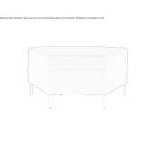Fabric pouffe Pianura