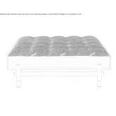 Pouffe made of quilted, upholstered fabric Chaville