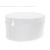 Round fabric pouffe Baekke