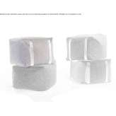 Pouffe upholstered with fabric Waudrez